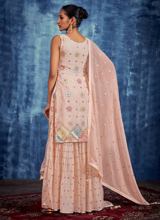 Sequins Palazzo Salwar Kameez Clothsvilla