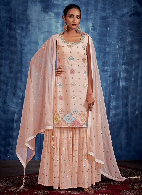 Sequins Palazzo Salwar Kameez Clothsvilla Main image