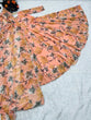 Load image into Gallery viewer, Floral Printed Peach Color Designer Gown Clothsvilla