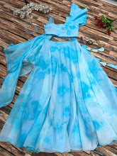 Load image into Gallery viewer, Tie Dye Sky Blue Color Awesome Lehenga Choli