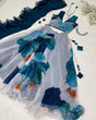 Load image into Gallery viewer, Exclusive Digital Print Teal Blue Lehenga Choli