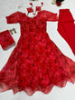 Load image into Gallery viewer, Good Looking Red Color Party Wear Anarkali Suit