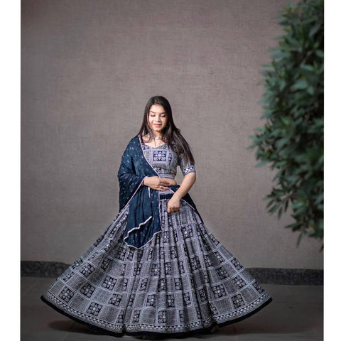 Marriage Special Blue Color Full Work Lehenga Choli Clothsvilla Main image