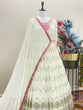 Load image into Gallery viewer, Mesmerizing Sequence Work Off White Color Gown Clothsvilla