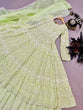 Load image into Gallery viewer, Pista Green Lehenga Suit in Faux Georgette with Heavy Embroidery Clothsvilla