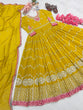 Load image into Gallery viewer, Haldi Wear Yellow Color Sequence Work Gown Clothsvilla