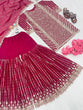 Load image into Gallery viewer, Attractive Dark Pink Color Sequence Work Sharara Suit Clothsvilla