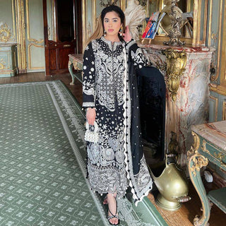 Luxuriant Black Color Embroidery Work Salwar Suit Clothsvilla