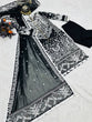 Load image into Gallery viewer, Luxuriant Black Color Embroidery Work Salwar Suit Clothsvilla