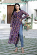 Load image into Gallery viewer, Wine Color Nayra cut Wonderful Kurti Clothsvilla