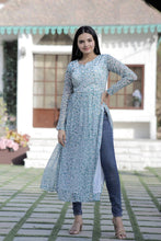 Load image into Gallery viewer, White Color Nayra cut Wonderful Kurti Clothsvilla