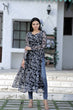 Load image into Gallery viewer, Black Color Nayra cut Wonderful Kurti Clothsvilla
