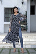 Load image into Gallery viewer, Black Color Nayra cut Wonderful Kurti Clothsvilla
