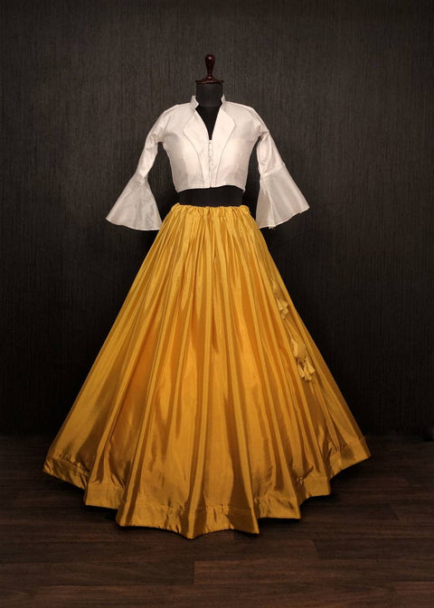Shaded Lehenga Mustard Color With Stylish Blouse Clothsvilla Main image