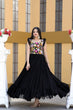 Load image into Gallery viewer, Party Wear Black Color Embroidered work Gown Clothsvilla