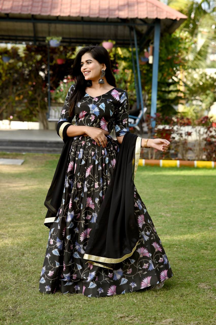 Wedding Wear Black Sequence Work Lehenga choli Clothsvilla Main image