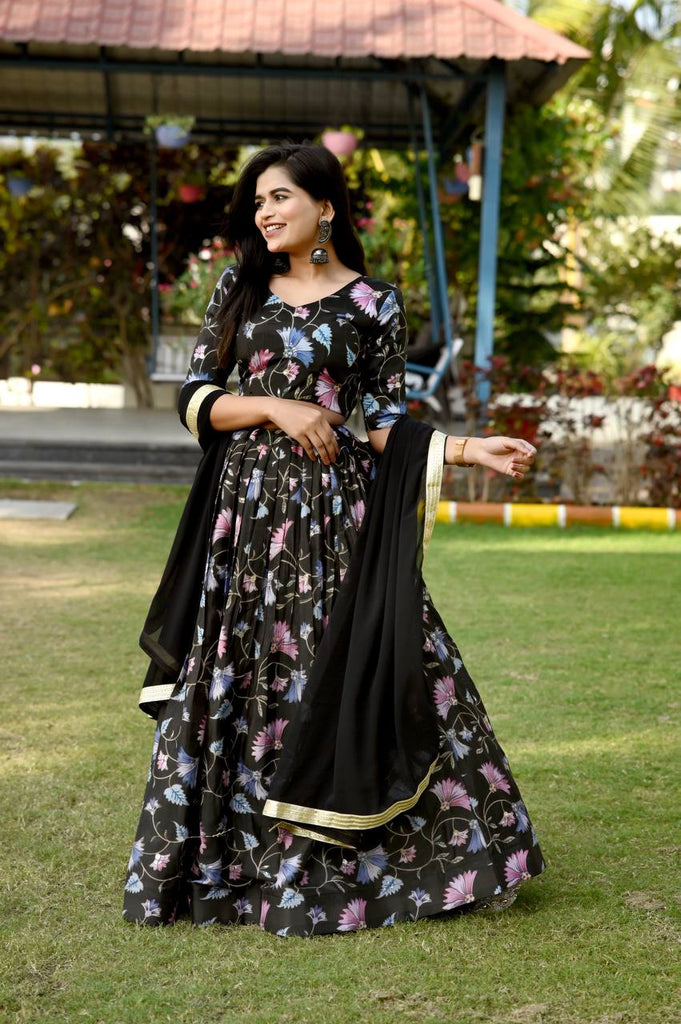 Wedding Wear Black Sequence Work Lehenga choli Clothsvilla