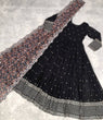 Load image into Gallery viewer, Fantastic Black Color Sequins Work Long Gown Clothsvilla