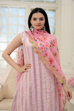 Load image into Gallery viewer, Wonderful  Light Pink Color Embroidery Work Sharara Suit