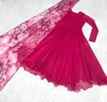 Load image into Gallery viewer, Captivating Pink Color Long Anarkali Gown