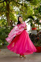 Load image into Gallery viewer, Captivating Pink Color Long Anarkali Gown