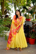 Load image into Gallery viewer, Attractive Yellow Color Long Anarkali Gown