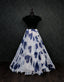 Beautiful Leaf Print Blue Color Lehenga With Blouse