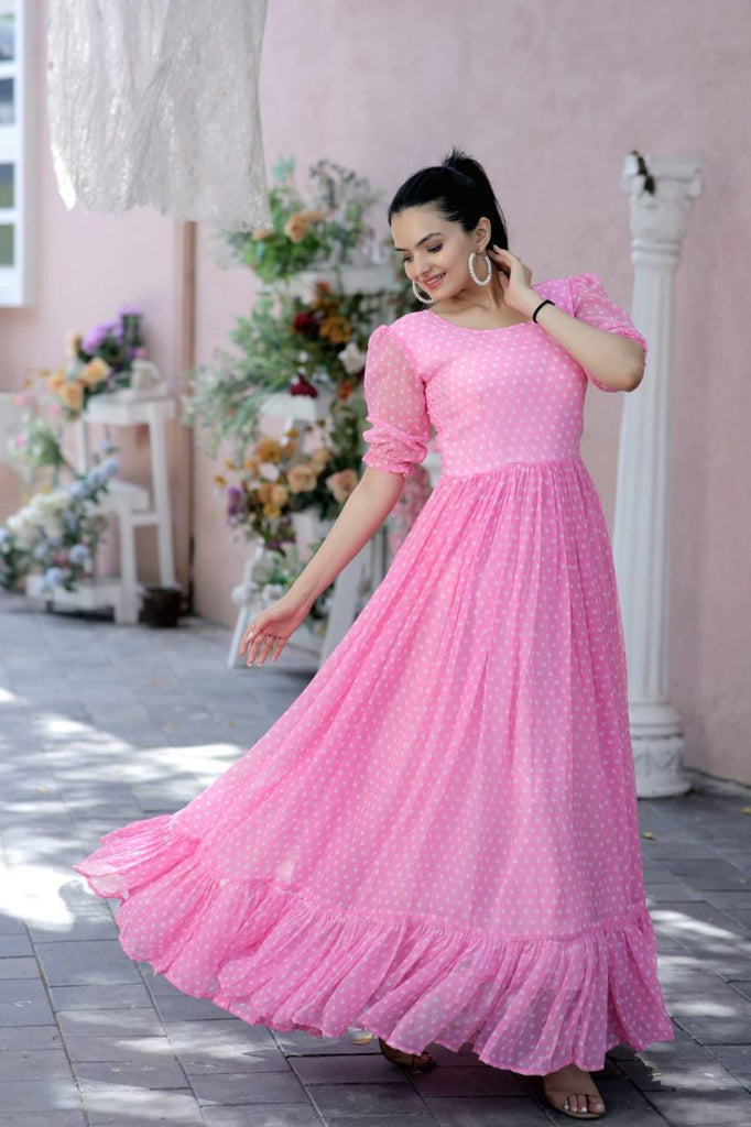 Buy Pink Chick Kids Light Pink Embellished Gown for Girls Clothing Online @  Tata CLiQ