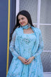 Load image into Gallery viewer, Festive Wear Sky Blue Color Color Gown