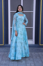 Load image into Gallery viewer, Festive Wear Sky Blue Color Color Gown