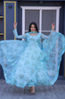 Load image into Gallery viewer, Festive Wear Sky Blue Color Color Gown