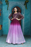 Rich Digital Print Work Wine Color Long Gown