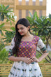 Load image into Gallery viewer, Party Wear White Color Patola Print Gown