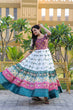 Load image into Gallery viewer, Party Wear White Color Patola Print Gown