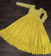 Load image into Gallery viewer, Fantastic Multi Sequins Work Yellow Color Gown