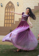 Load image into Gallery viewer, Digital Print Wine Color Sequence Work Gown