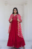 Occasion Wear Pink Color Embroidered Work Gown