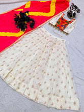 Load image into Gallery viewer, Latest Embroidery Work White Color Lehenga Choli