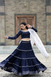 Load image into Gallery viewer, Traditional Wear Navy Blue Color Beautiful Work Lehenga Choli Clothsvilla