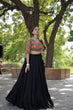 Load image into Gallery viewer, Beautiful Work Blouse With Black Ruffle Style Lehenga Clothsvilla