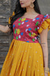 Load image into Gallery viewer, Beautiful Work Mustard Color Function Wear Gown