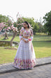 Load image into Gallery viewer, Reception Wear Embroidered Work White Color Lehenga Choli Clothsvilla