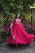Load image into Gallery viewer, Attractive Pink Color Sequence Work Anarkali Gown With Dupatta