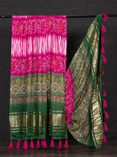 Load image into Gallery viewer, Pink Color Digital Printed Pure Gaji Silk Dupatta With Tassels Clothsvilla