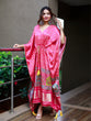 Load image into Gallery viewer, Pink Color Digital Print Pure Gaji Silk Kaftan Clothsvilla