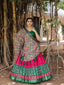 Pink Color Printed With Foil Work Dola Silk Lehenga Choli Clothsvilla