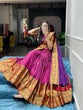 Load image into Gallery viewer, Pink Color Zari Weaving Work Narayan Pet (Cotton) Lehenga Choli ClothsVilla.com