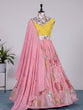 Load image into Gallery viewer, Pink Color Thread And Sequins Embroidered Work Georgette Lehenga Choli Clothsvilla