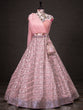 Load image into Gallery viewer, Pink Color Sequins And Thread Embroidery Work Georgette  Ready To Wear Lehenga Choli Set Clothsvilla