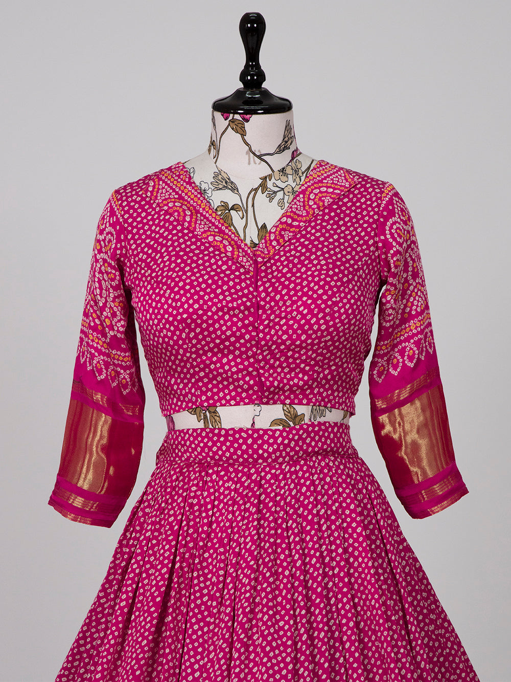 Pink Color Digital Print Pure Gaji Silk Lehenga Choli Clothsvilla
